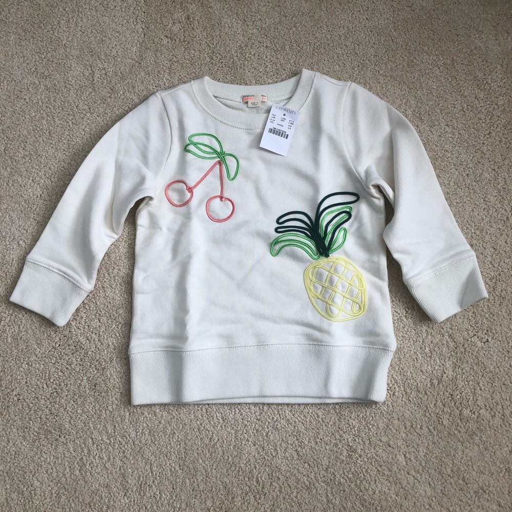 Crewcuts cherry pineapple sweatshirt